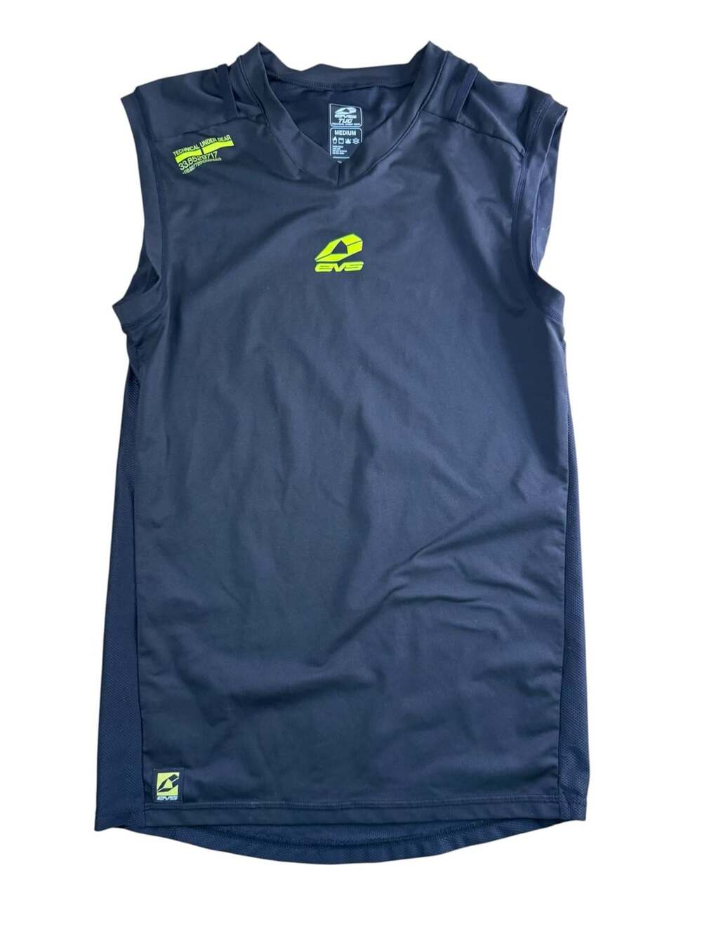 EVS TUG Technical Under Gear Sleeveless Shirt Size Medium Black